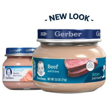 Load image into Gallery viewer, Gerber Purees 2nd Foods Beef &amp; Gravy, 2.5 Ounce Jars (Pack of 20)
