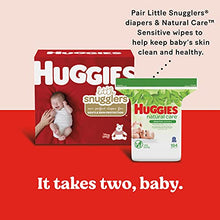 Load image into Gallery viewer, Baby Wipes, Huggies Natural Care Sensitive Baby Diaper Wipes, Unscented, Hypoallergenic, 12 Flip-Top Packs (768 Wipes Total)
