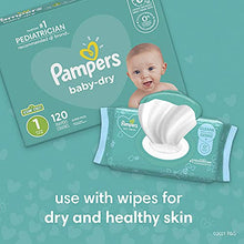 Load image into Gallery viewer, Diapers Newborn/Size 1 (8-14 lb), 120 Count - Pampers Baby Dry Disposable Baby Diapers, Super Pack
